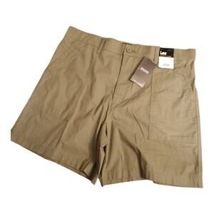 Lee Women's Comfort Waistband Mercantile Green Utility Shorts High Rise Size‎ 18